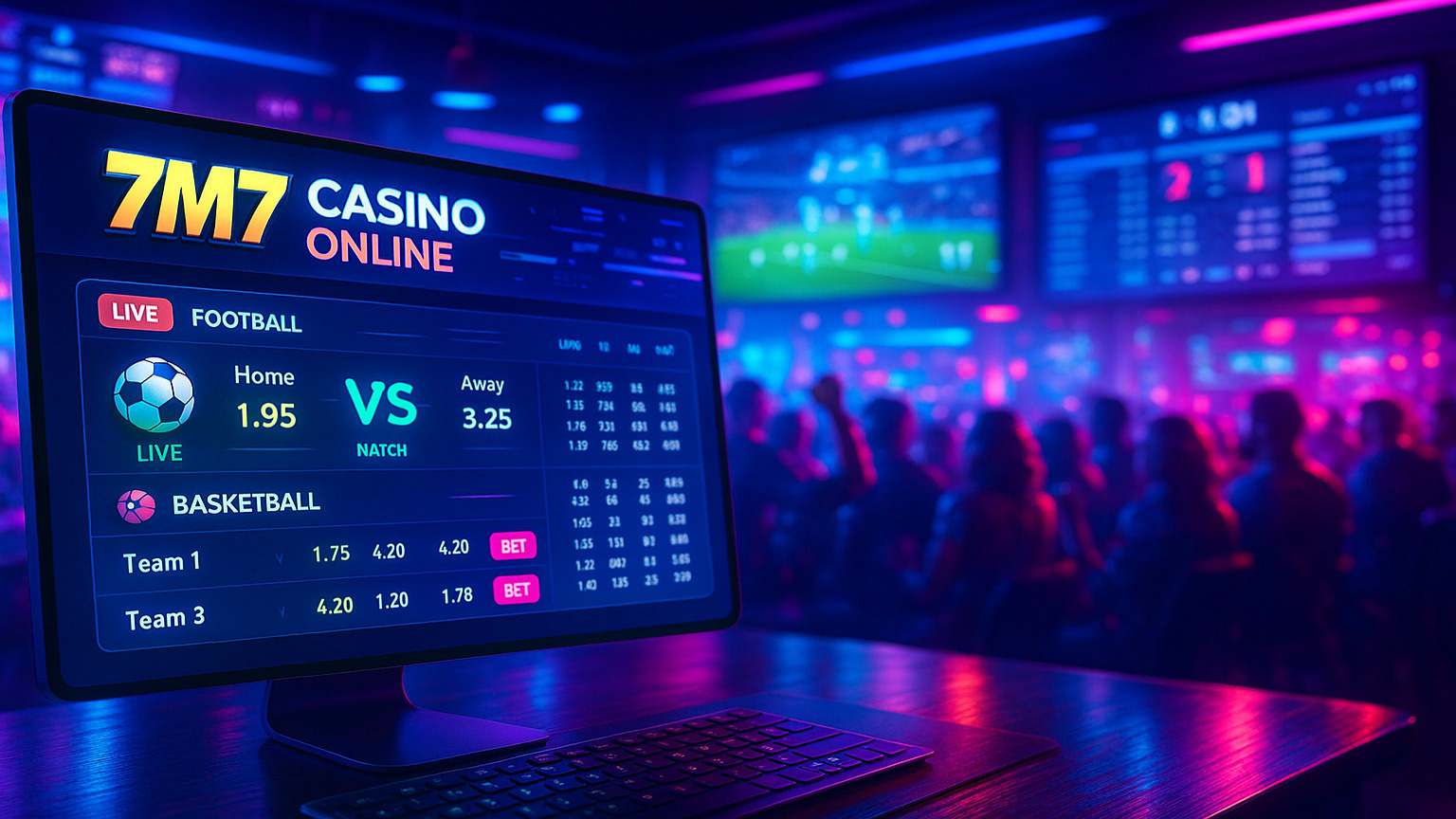 Apostas no cassino online 7M7
